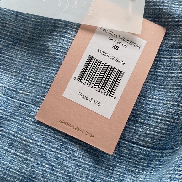 Alexis CAMILLO ROMPER in sky blue new with tag size XS - Picture 5 of 6